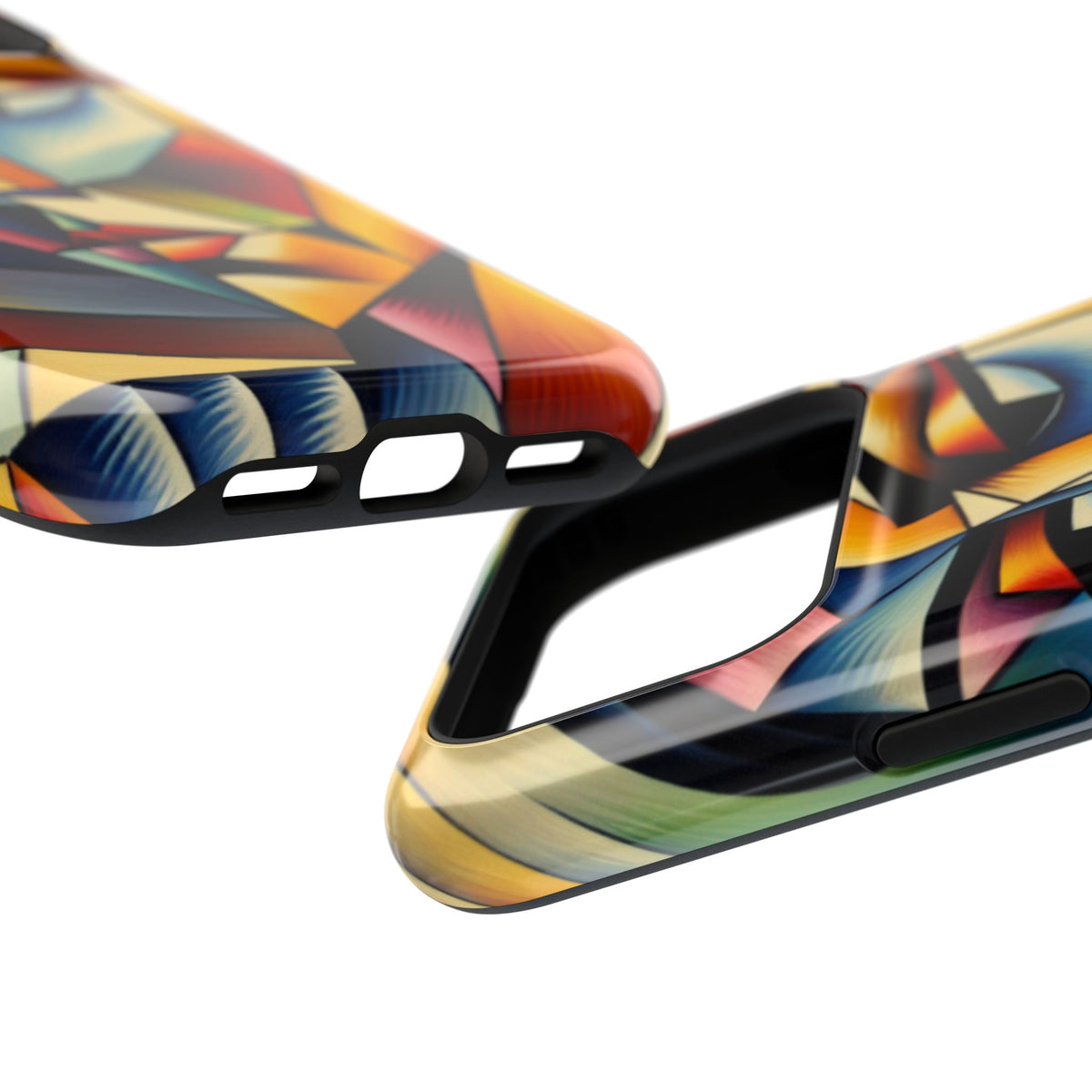 Abstract Cubist Face Phone Case — Impact‑Resistant Artistic iPhone Cover
