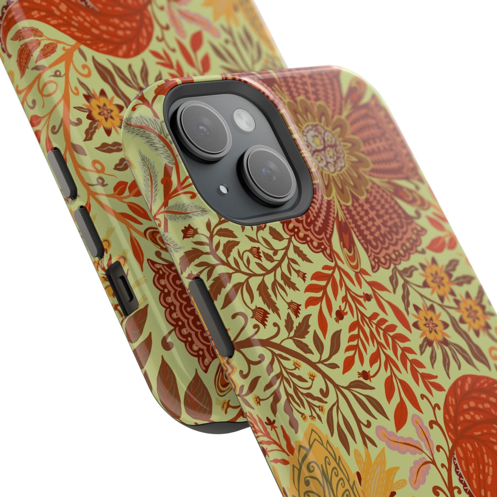 Floral Paisley Magnetic Impact-Resistant Phone Case