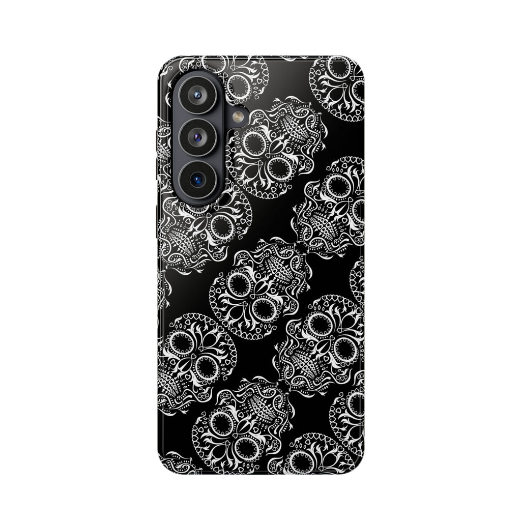 Skull Pattern Black & White Gothic Tough Cases for iPhone