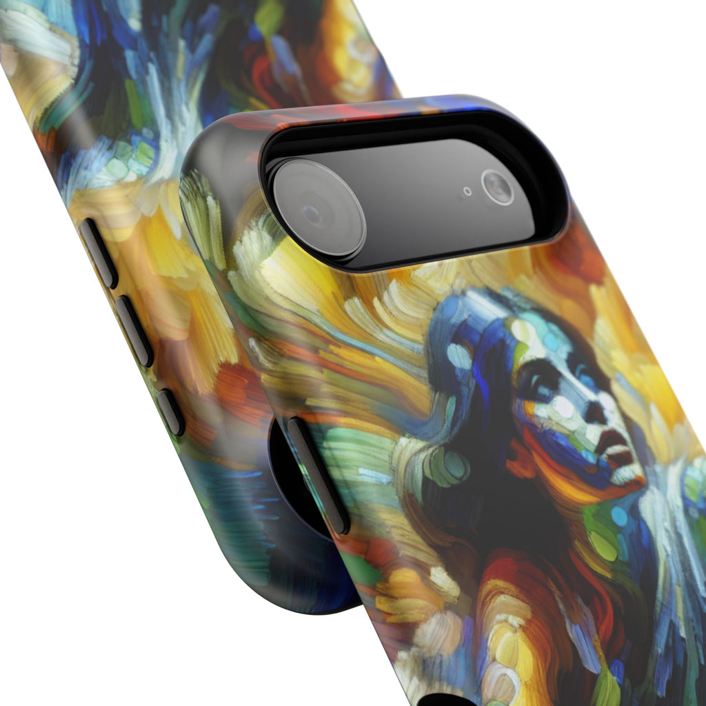 Impact-Resistant Phone Case — Colorful Surreal Mermaid Art
