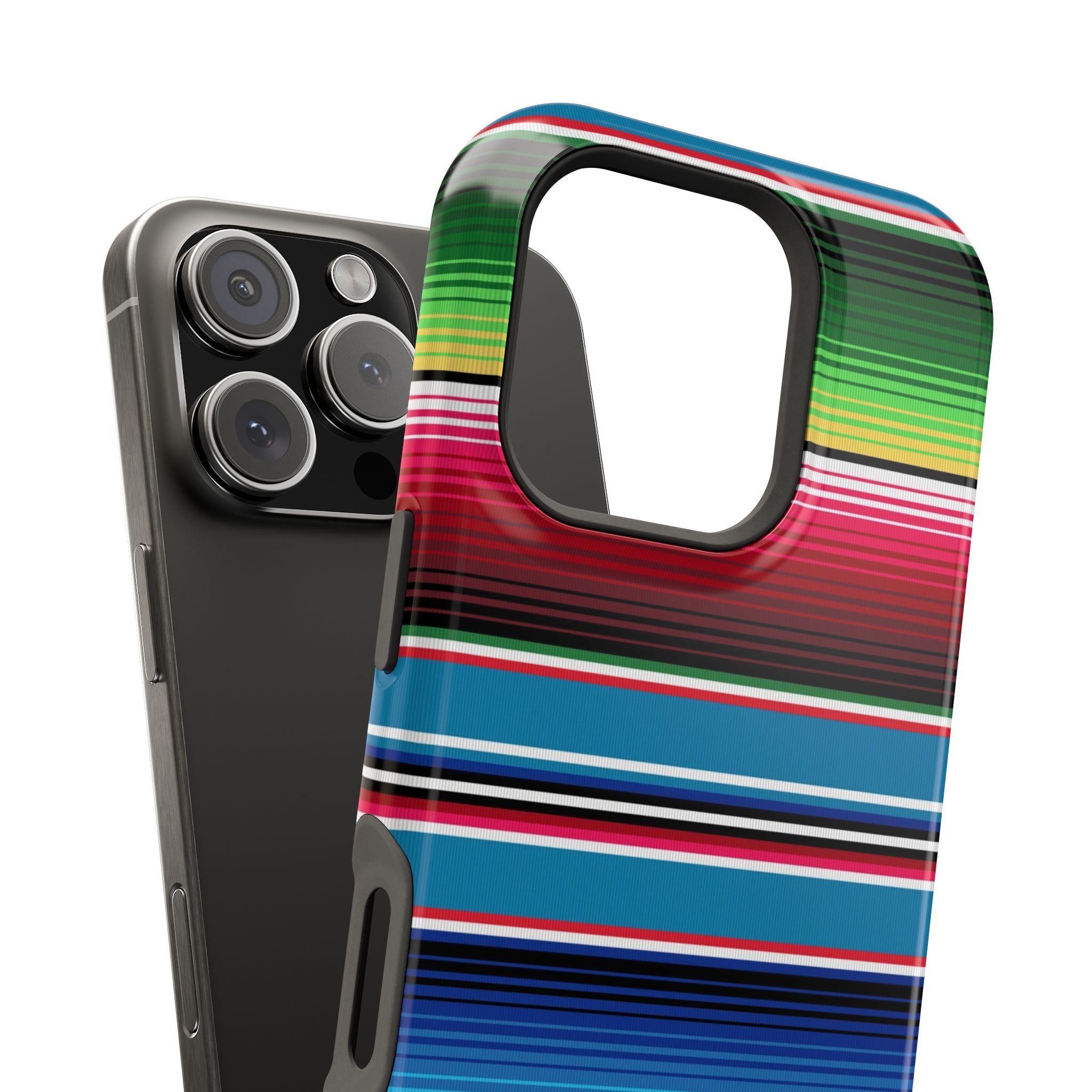 Sarape Striped Phone Case | Impact-Resistant