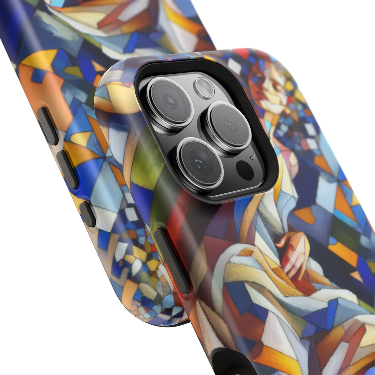 Abstract Stained Glass Dragon Impact Phone Case