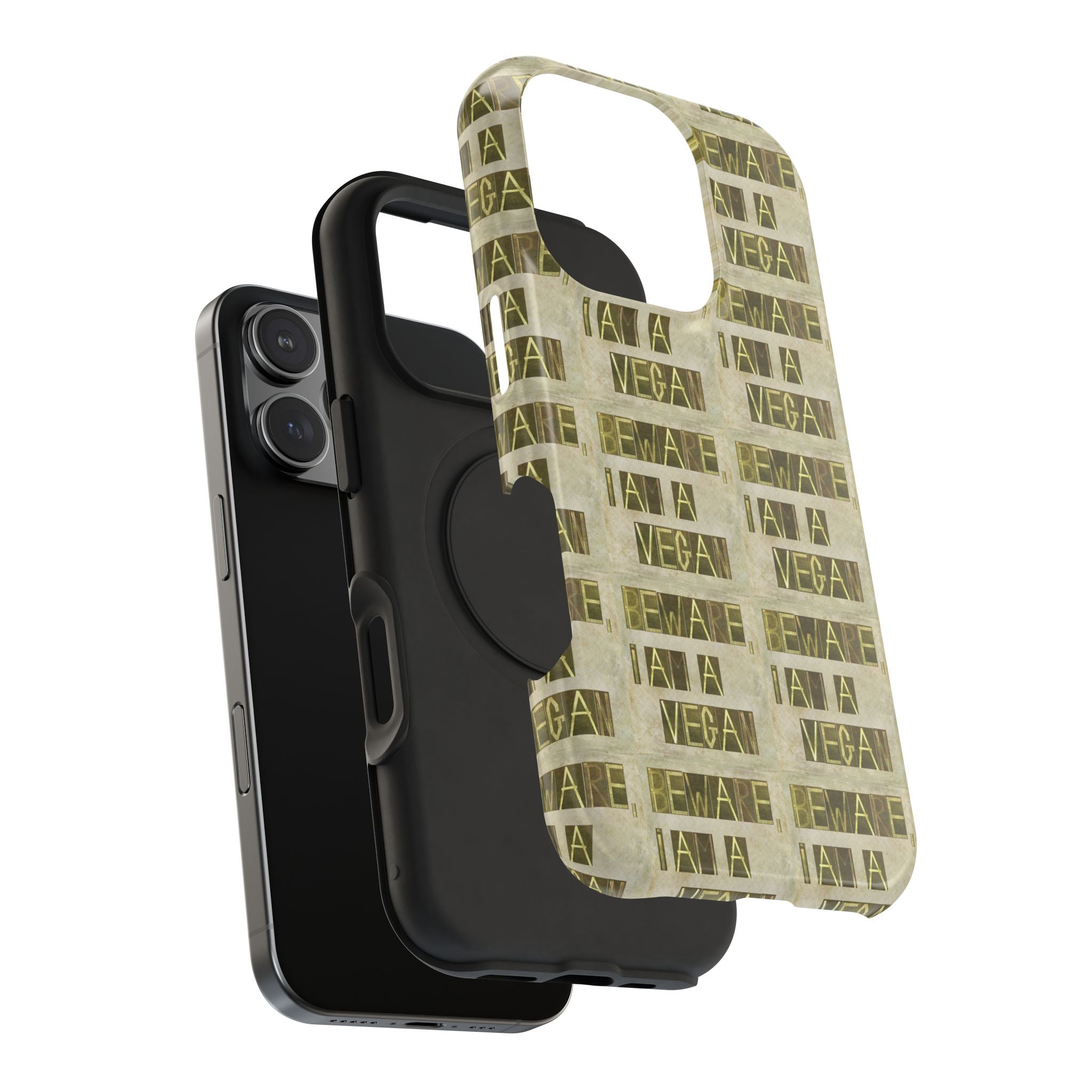 Vegan Message Phone Case | Impact-Resistant