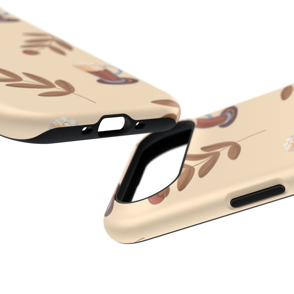 Stylish Coffee Phone Case, Impact-Resistant