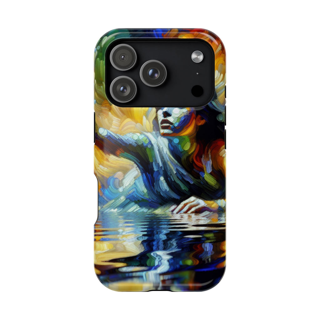Artistic Woman Reaching — Impact-Resistant Phone Case