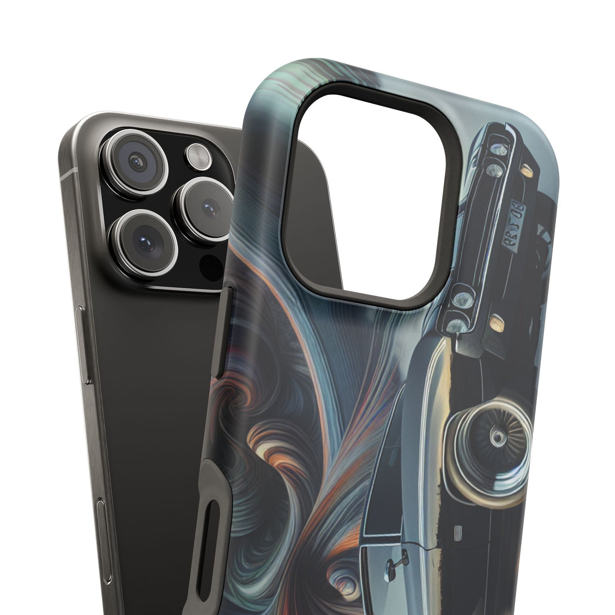 Vintage Muscle Car Phone Case — Retro Racing Art Impact-Resistant Case