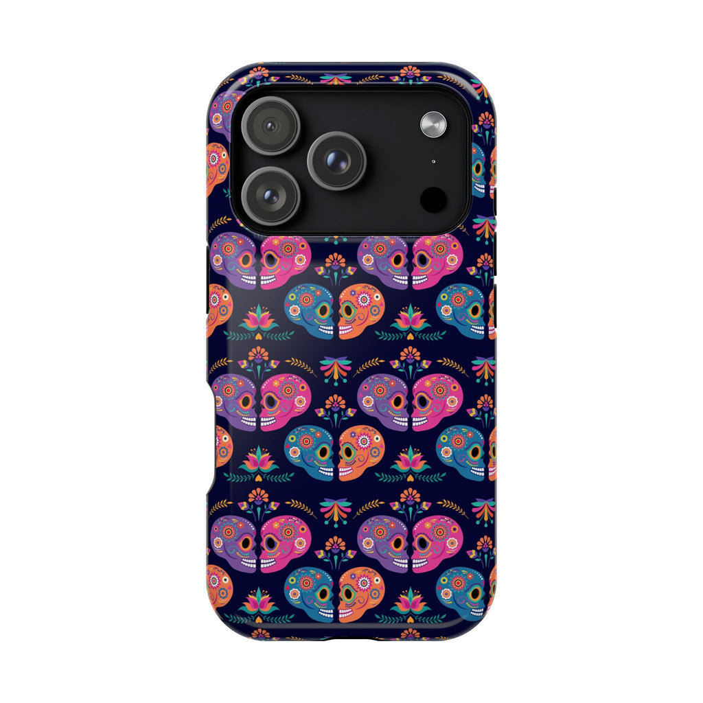 Mexican Sugar Skull Pattern Impact-Resistant Phone Case for Latest Samsung Phones