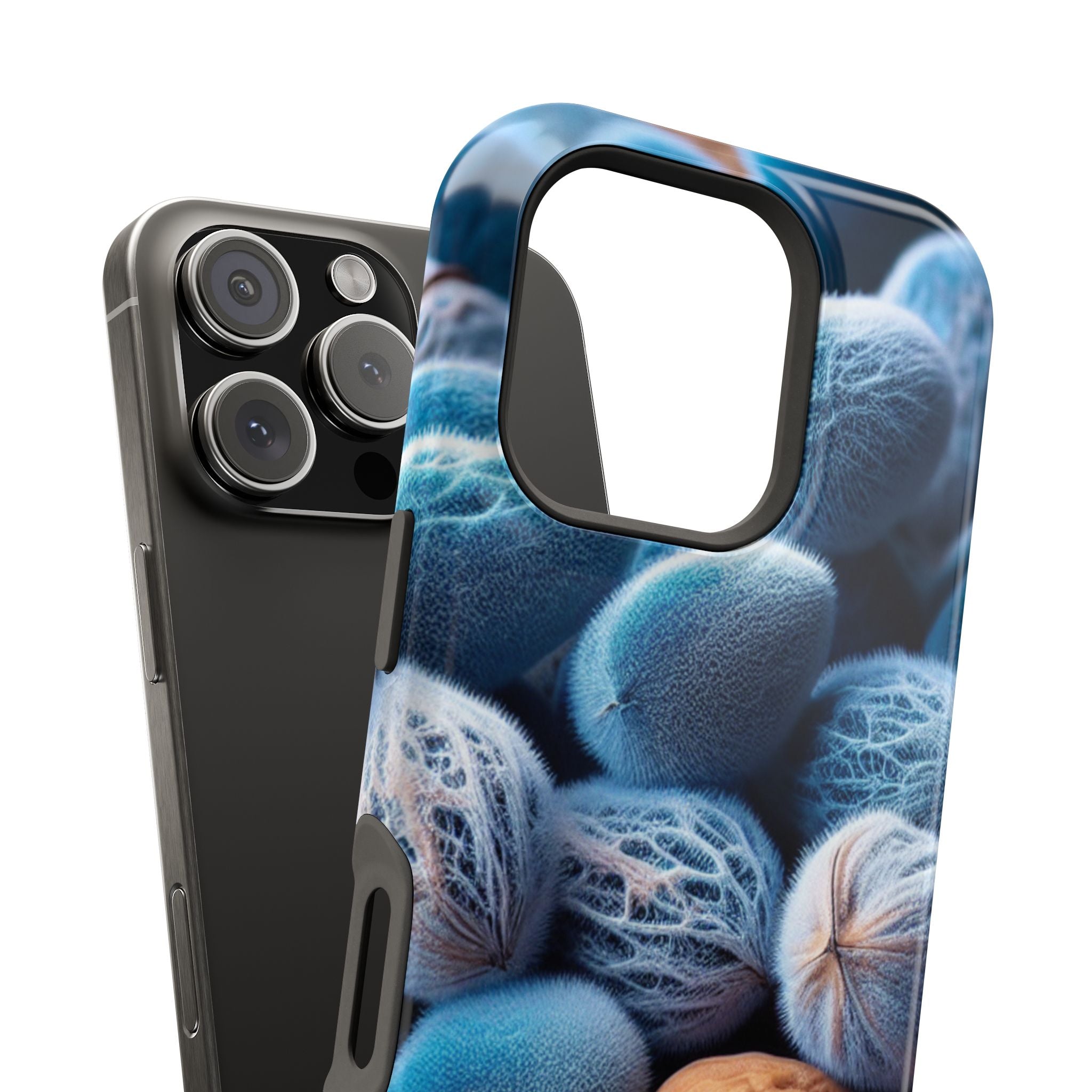 Impact Resistant Though Phone Case Blue Nuts