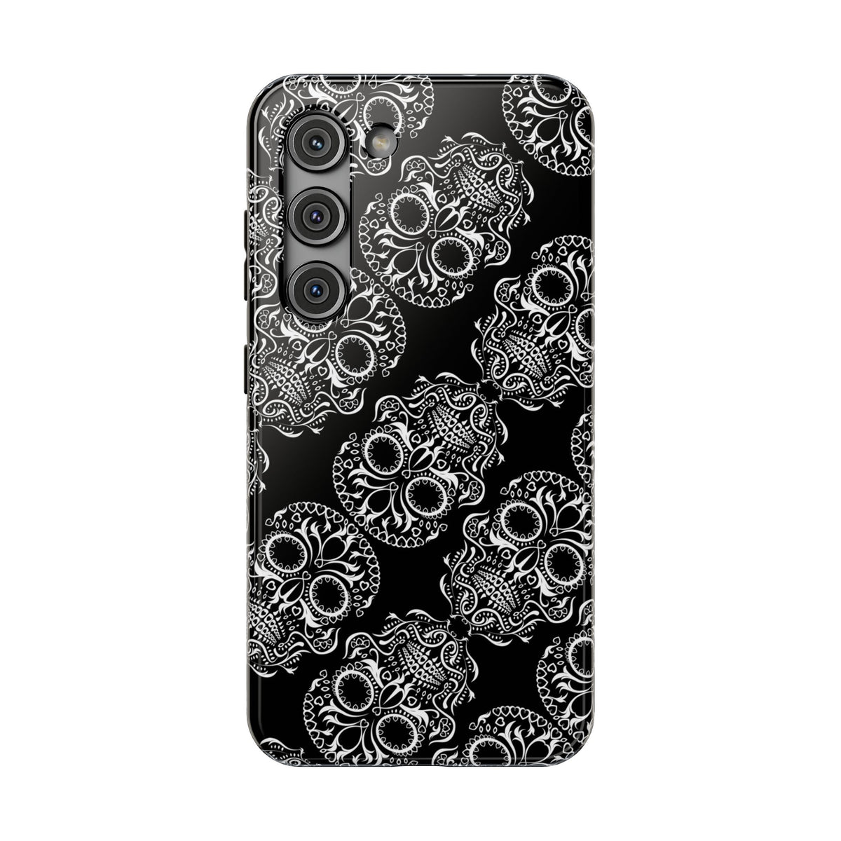 Skull Pattern Black & White Gothic Tough Cases for iPhone
