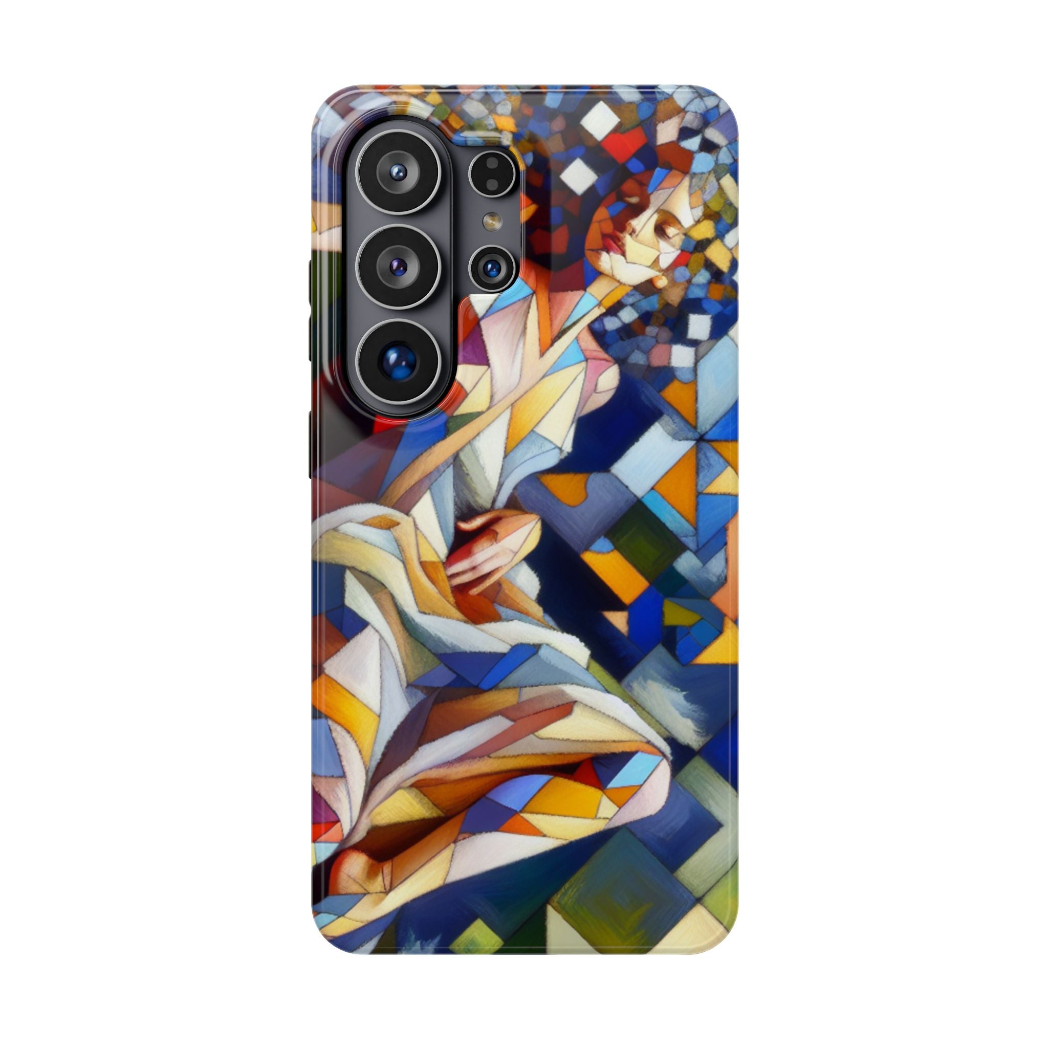Impact Resistant Phone Case - Beautiful Woman Abstract Design Samsung