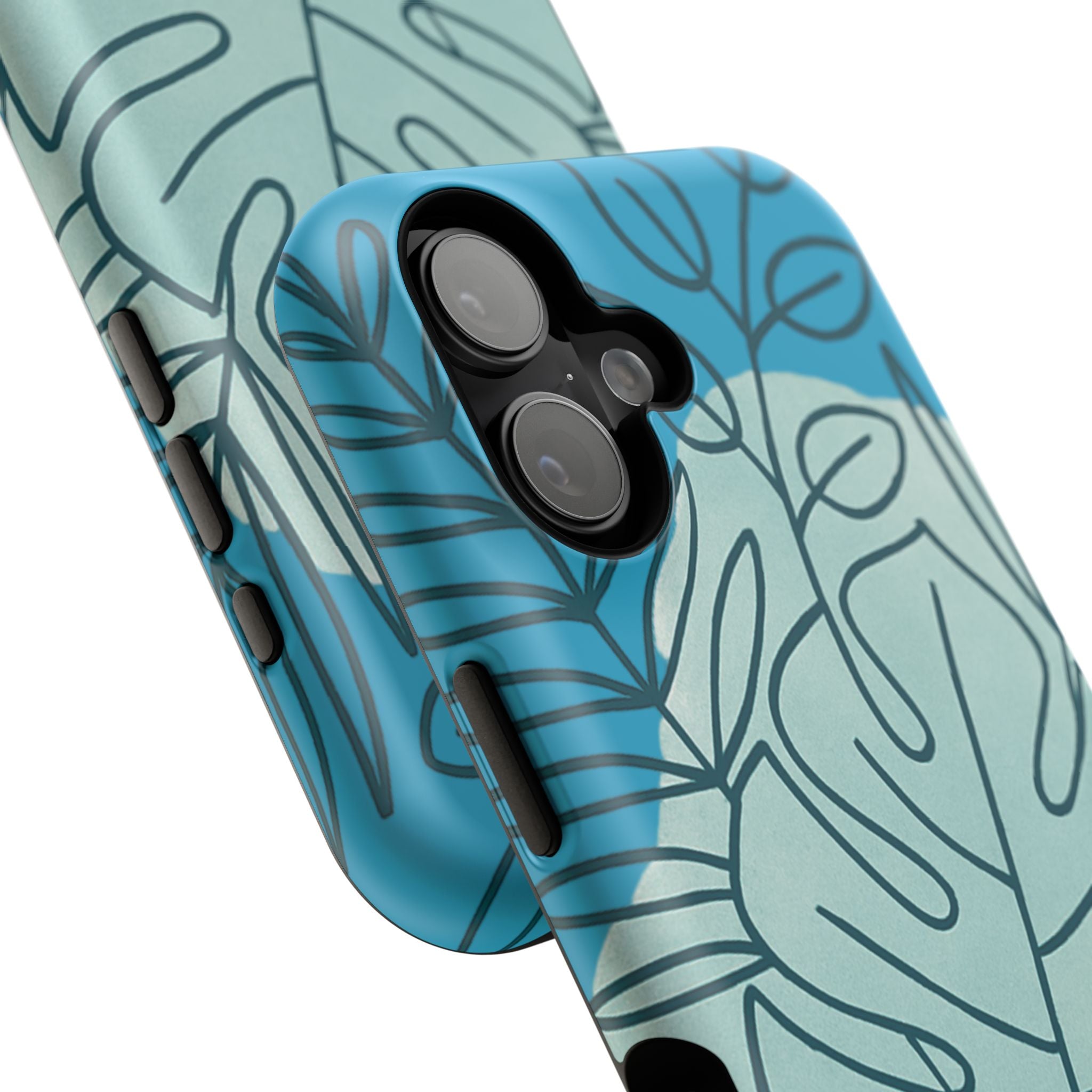 Tropical Floral Phone Case, Impact-Resistant