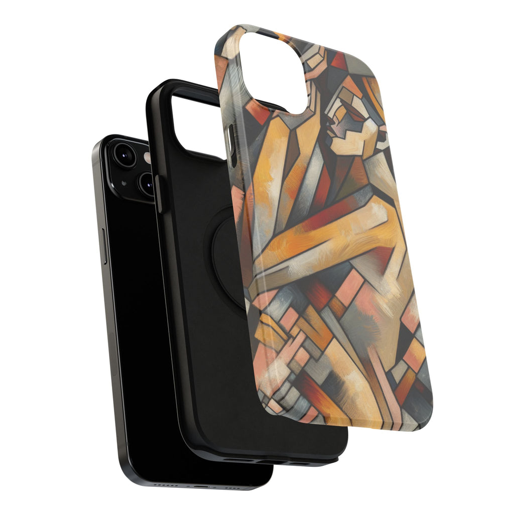 Impact Resistant Phone Case - Woman Abstract Design
