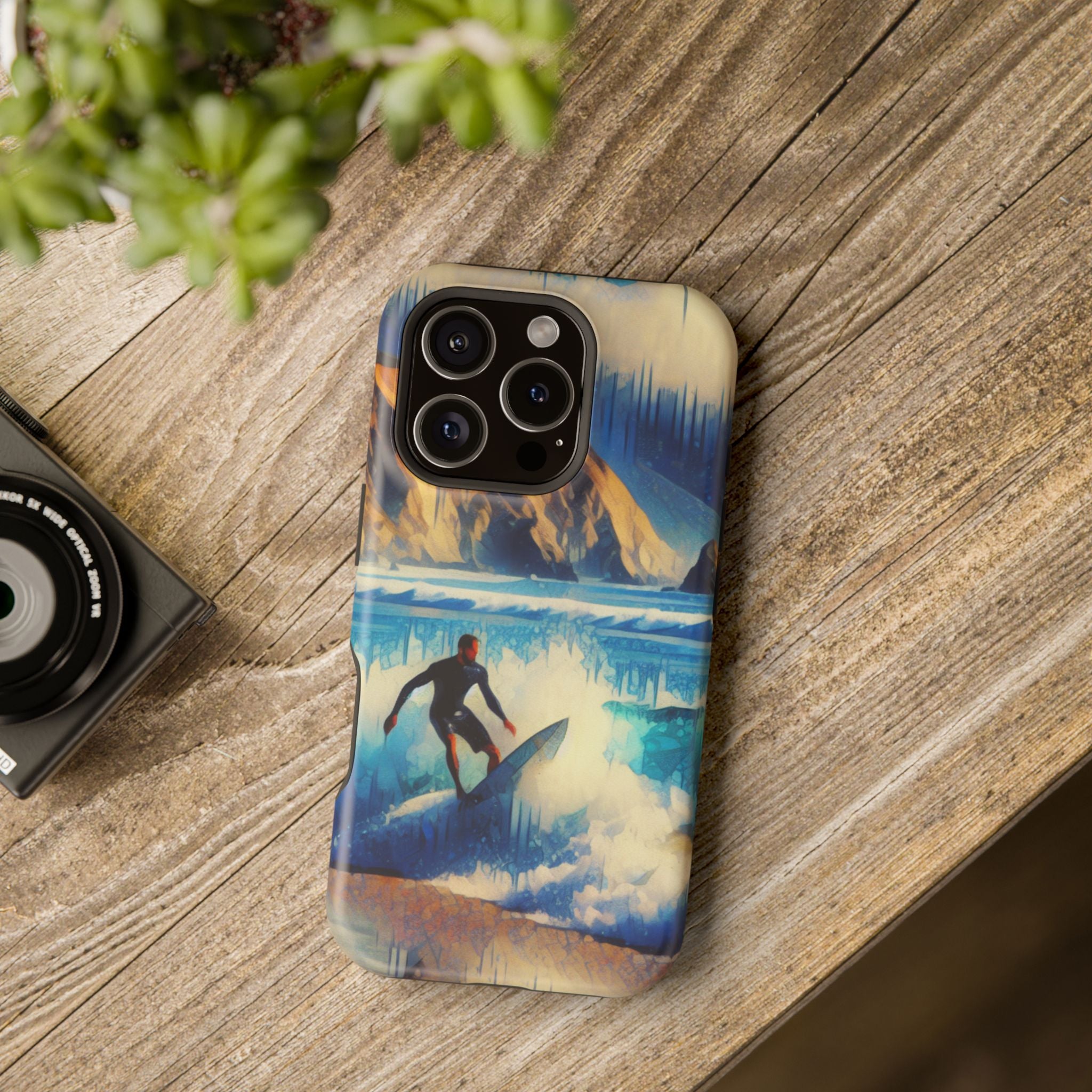 Impact Resistant  Phone Case, Ocean Waves, Summer Memories Protective Case