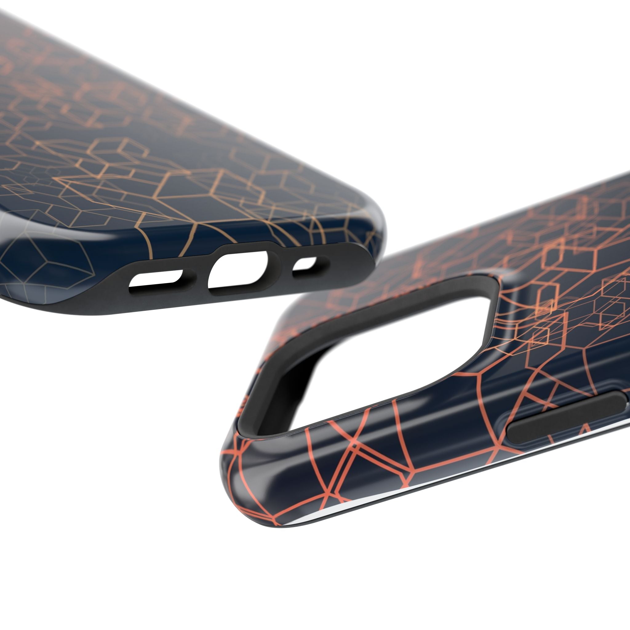 Geometric Pattern Phone Case, Durable Impact-Resistant
