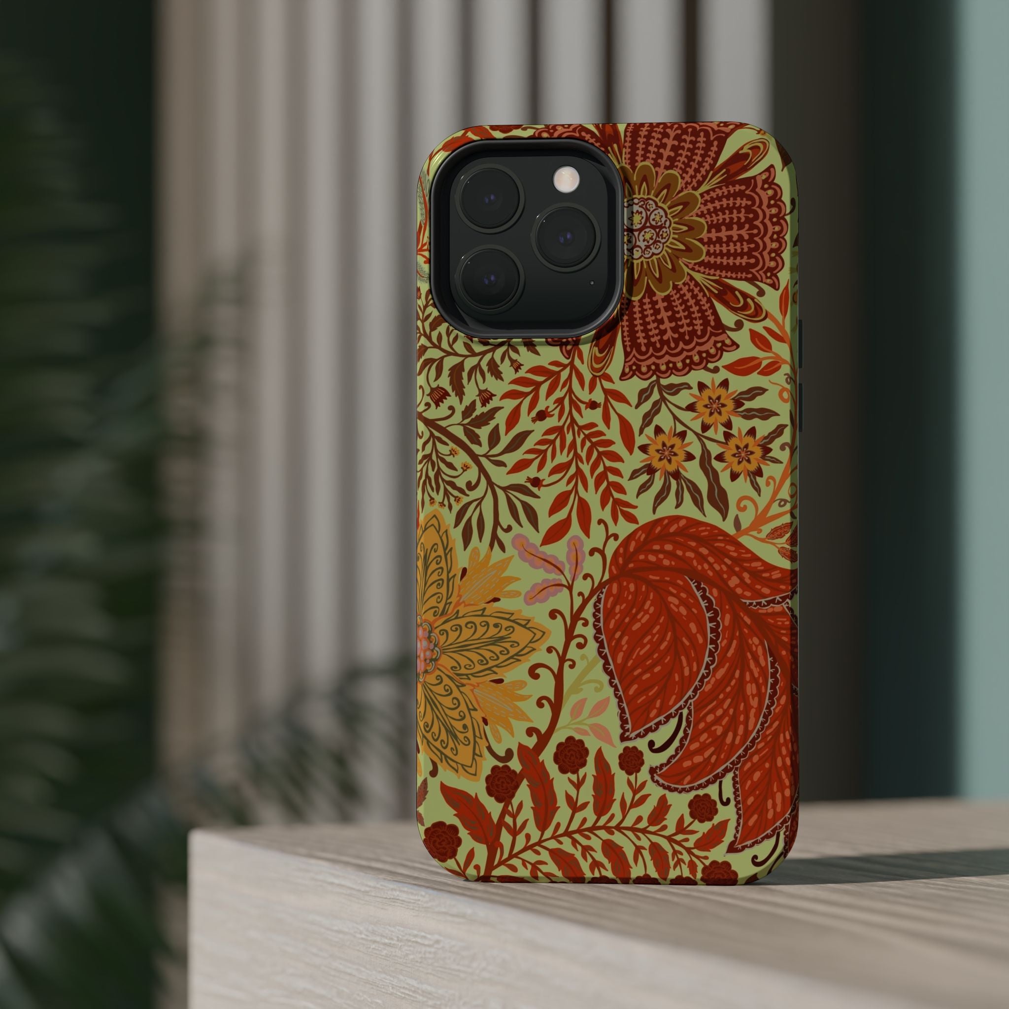 Floral Paisley Magnetic Impact-Resistant Phone Case
