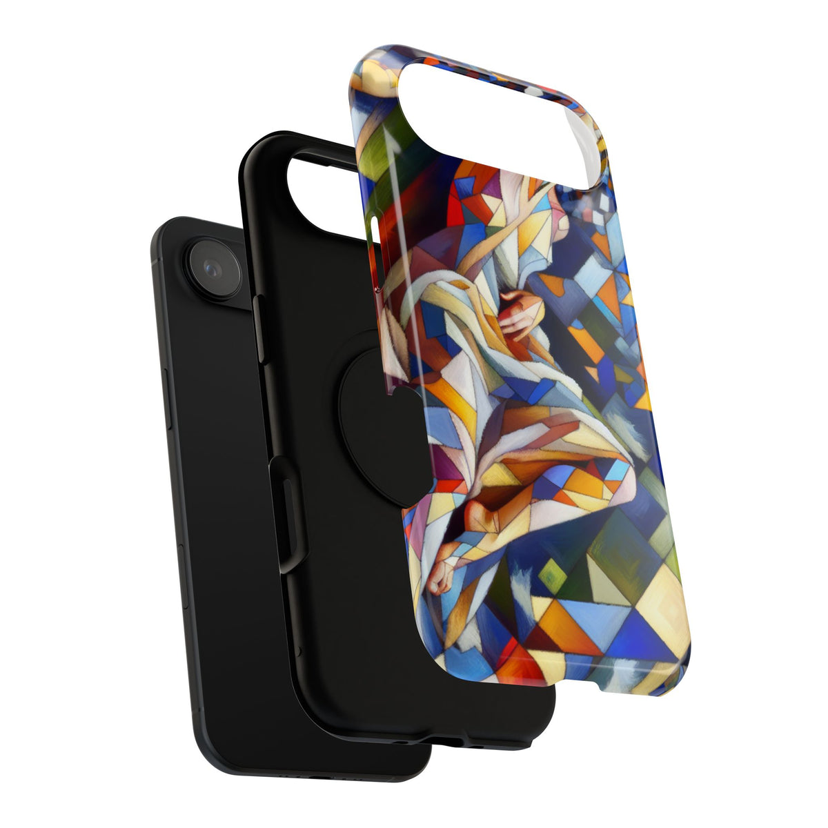 Abstract Stained Glass Dragon Impact Phone Case