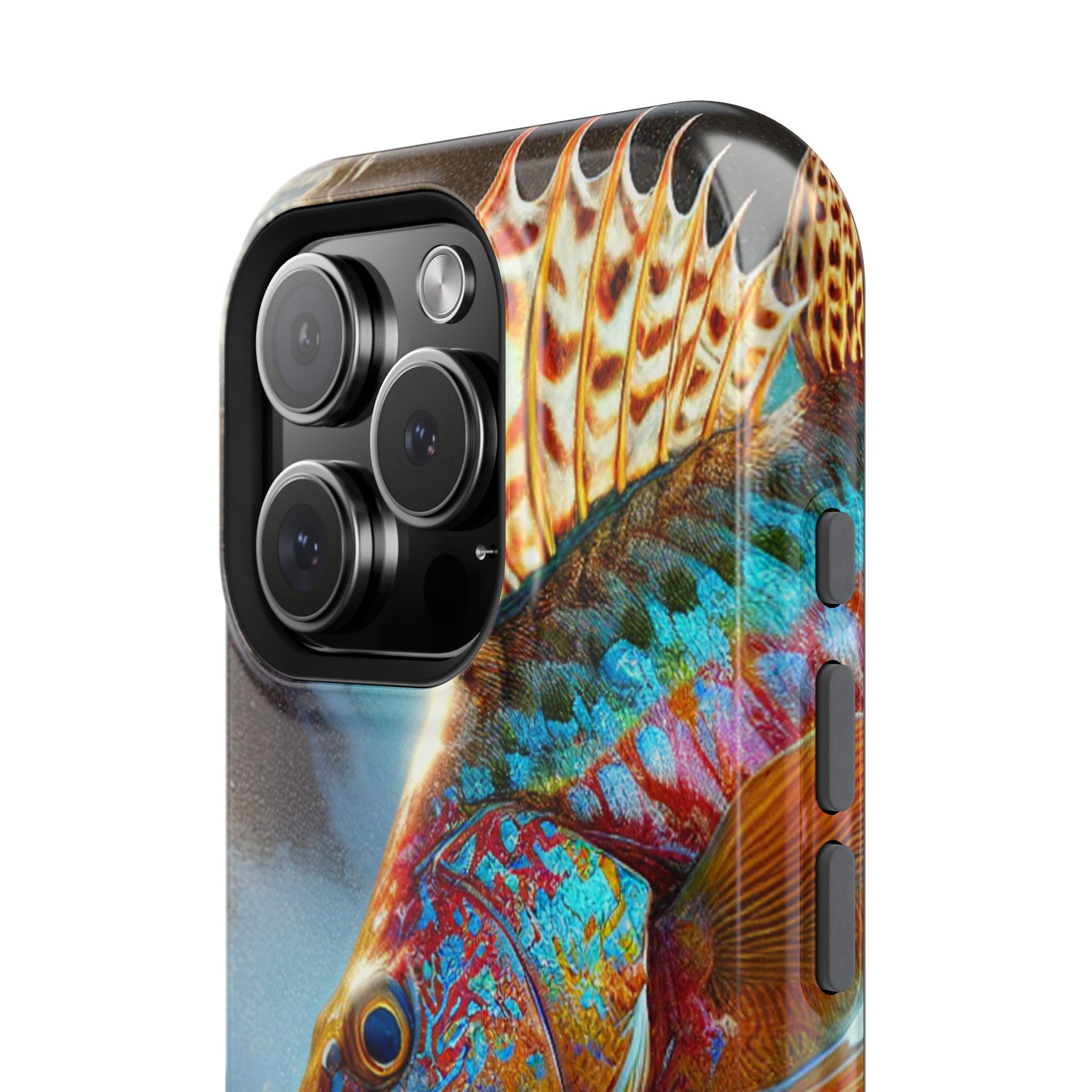Colorful Fish Impact Resistant Phone Case, Waterproof
