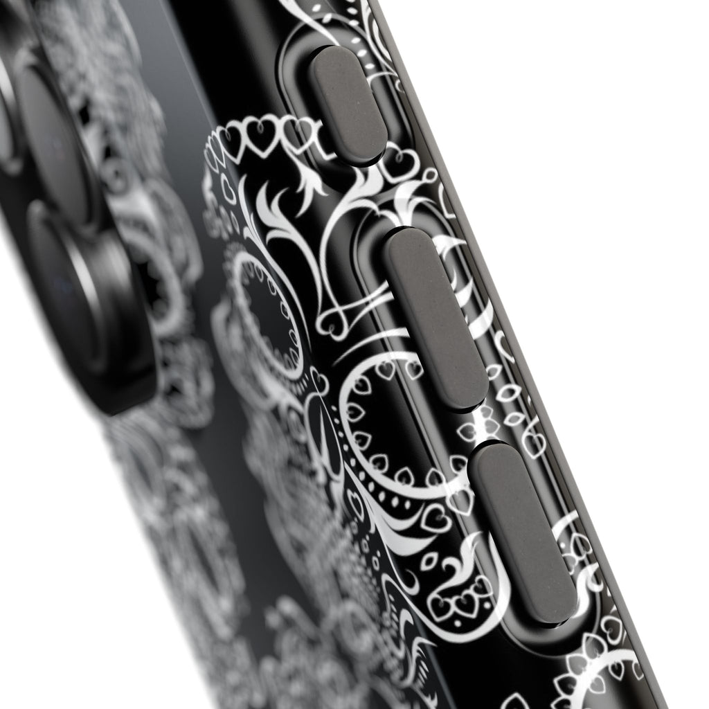 Skull Pattern Black & White Gothic Tough Cases for iPhone