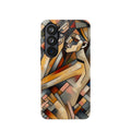 Impact Resistant Phone Case - Sleeping  Woman Abstract