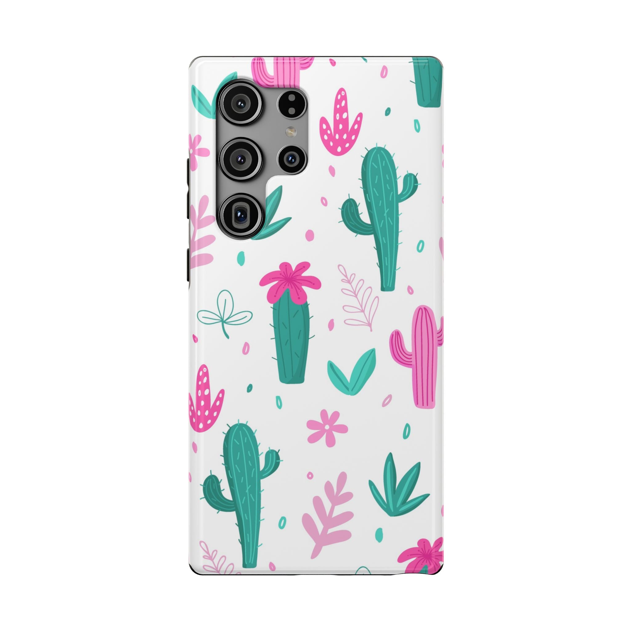 Cactus Pattern Impact Resistant Phone Case