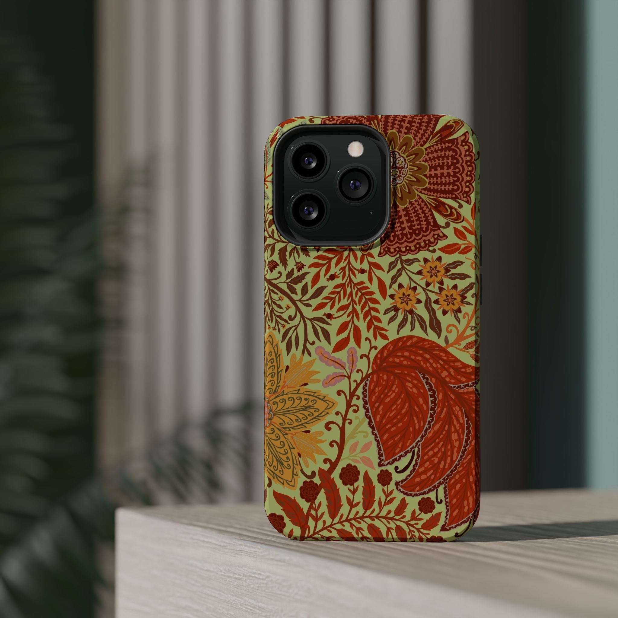 Floral Paisley Magnetic Impact-Resistant Phone Case