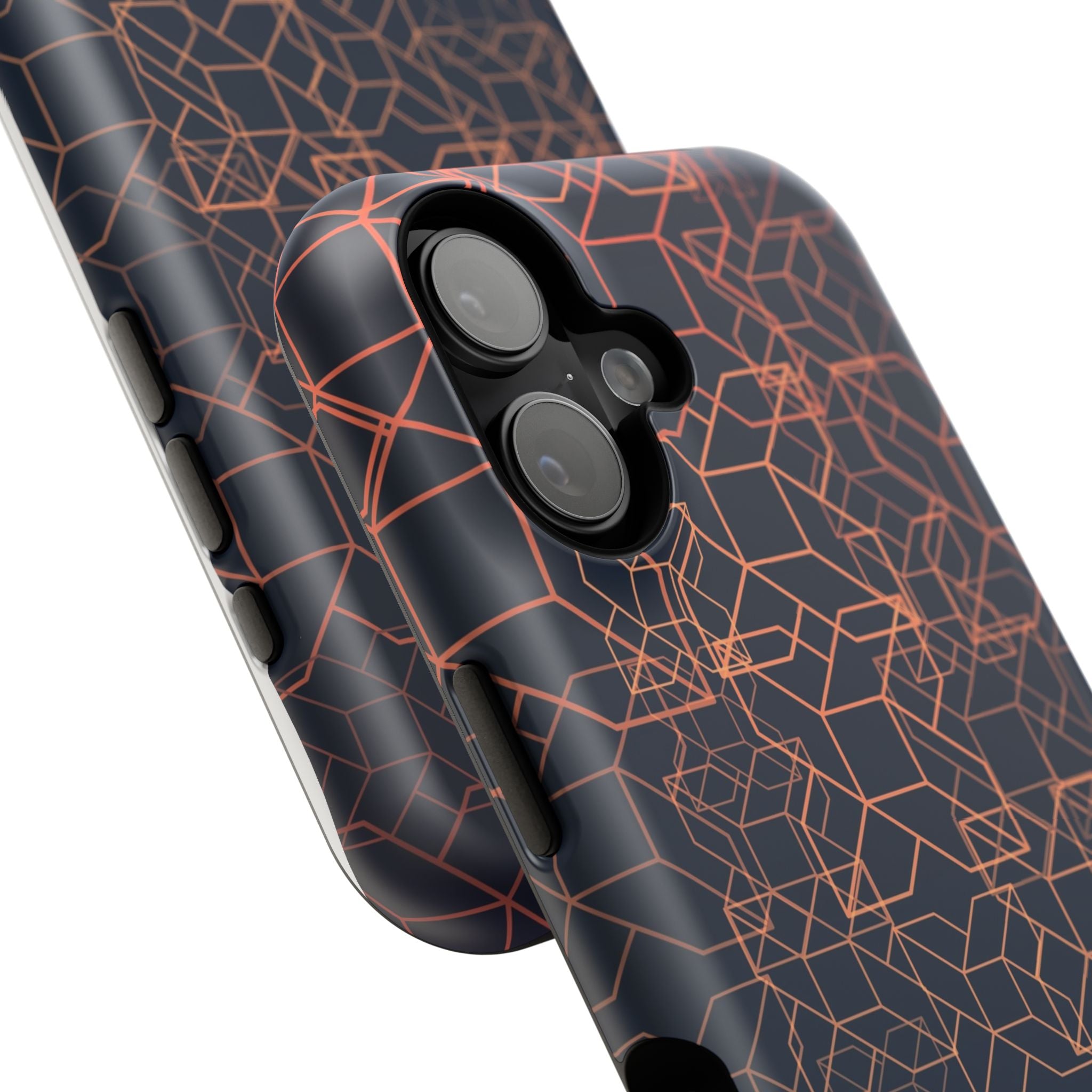 Geometric Pattern Phone Case, Durable Impact-Resistant