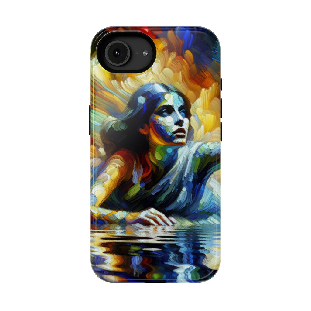 Impact-Resistant Phone Case — Colorful Surreal Mermaid Art