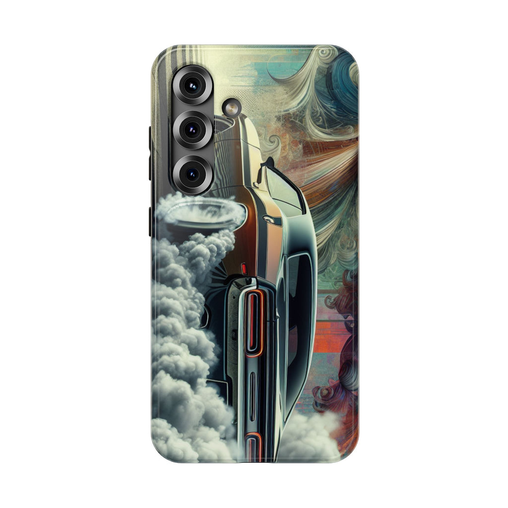 Phone Case – Vintage Muscle Car Smoke Art Impact-Resistant Case