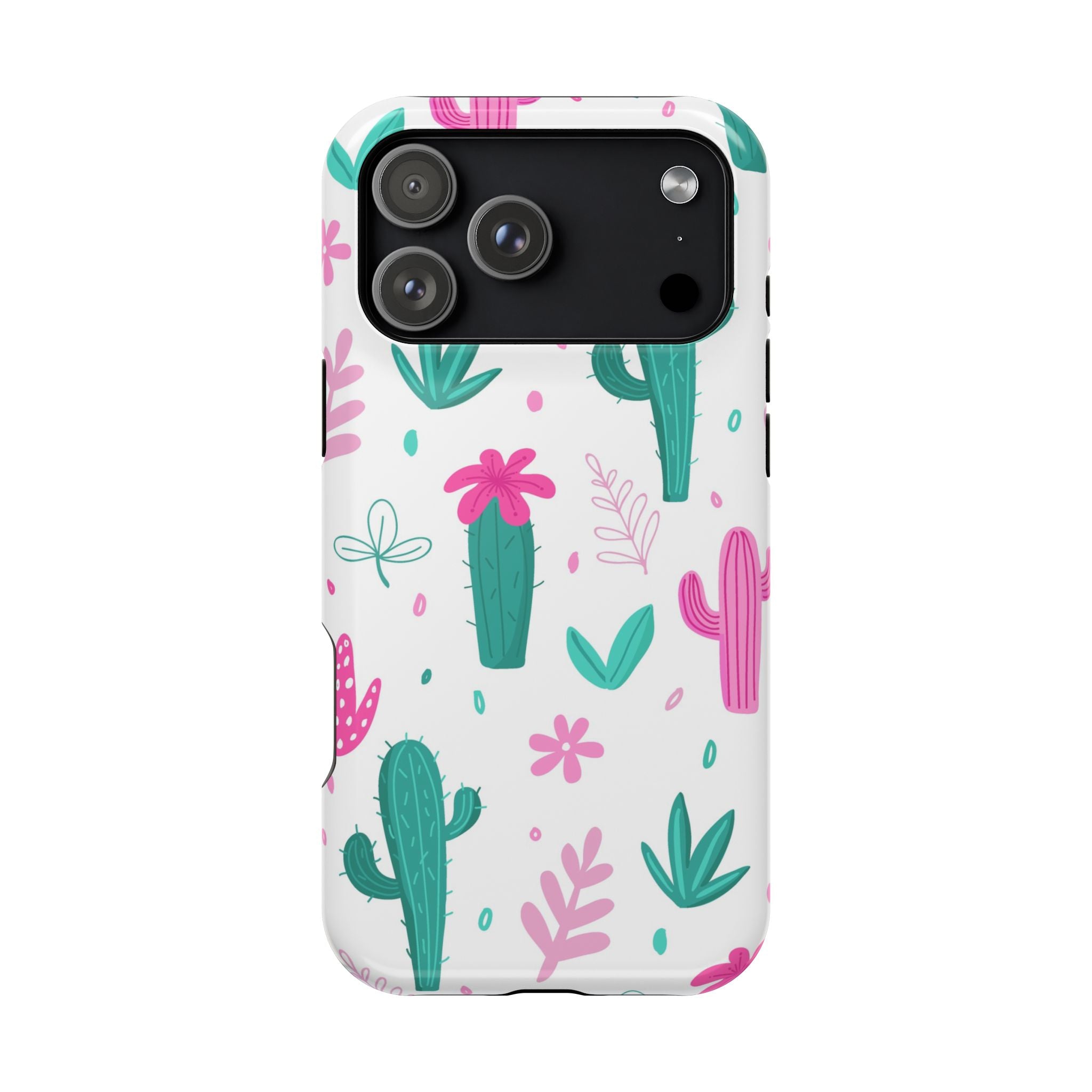 Cactus Pattern Impact Resistant Phone Case