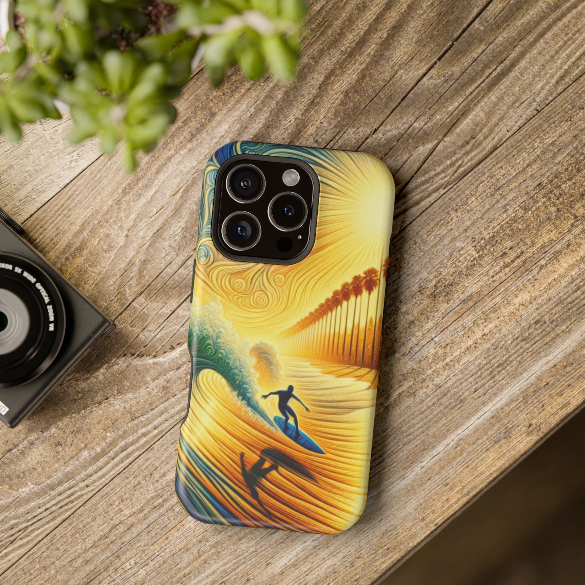 Surfing Impact Resistant Phone Case - Ocean Vibes, Phone Cover for Surfers, Beach Lovers