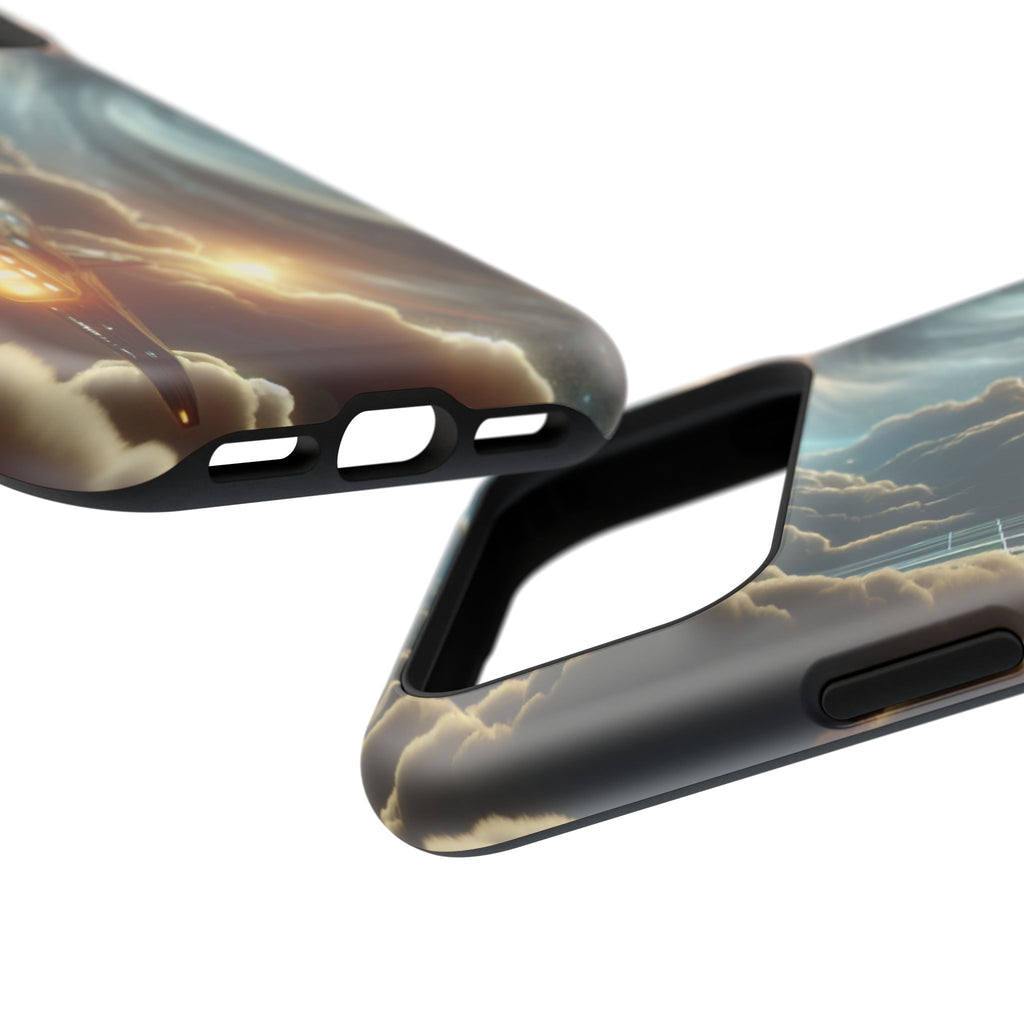 Cosmic Space Ship Impact Resistant Phone Case