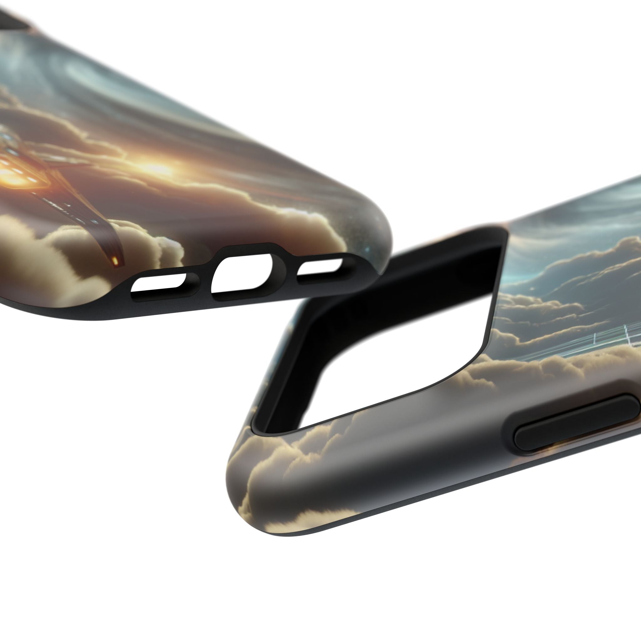 Cosmic Space Ship Impact Resistant Phone Case