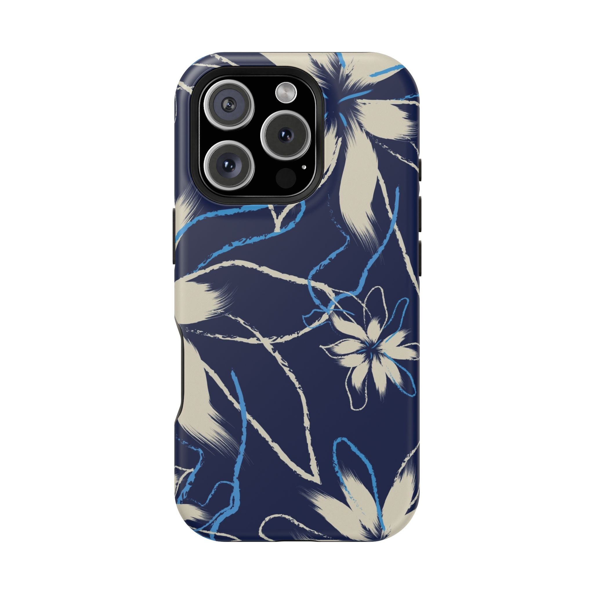 Floral Impact-Resistant Phone Case, Durable