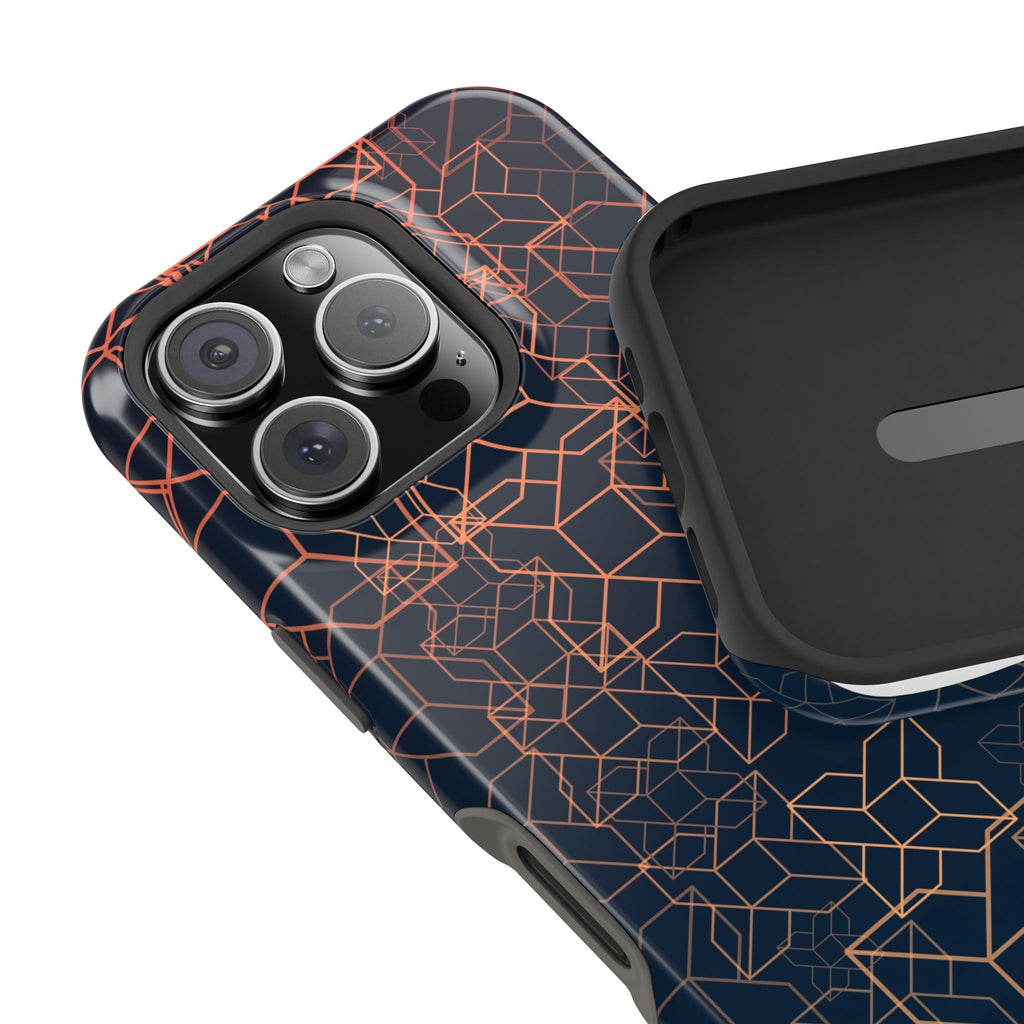 Geometric Pattern Phone Case, Durable Impact-Resistant