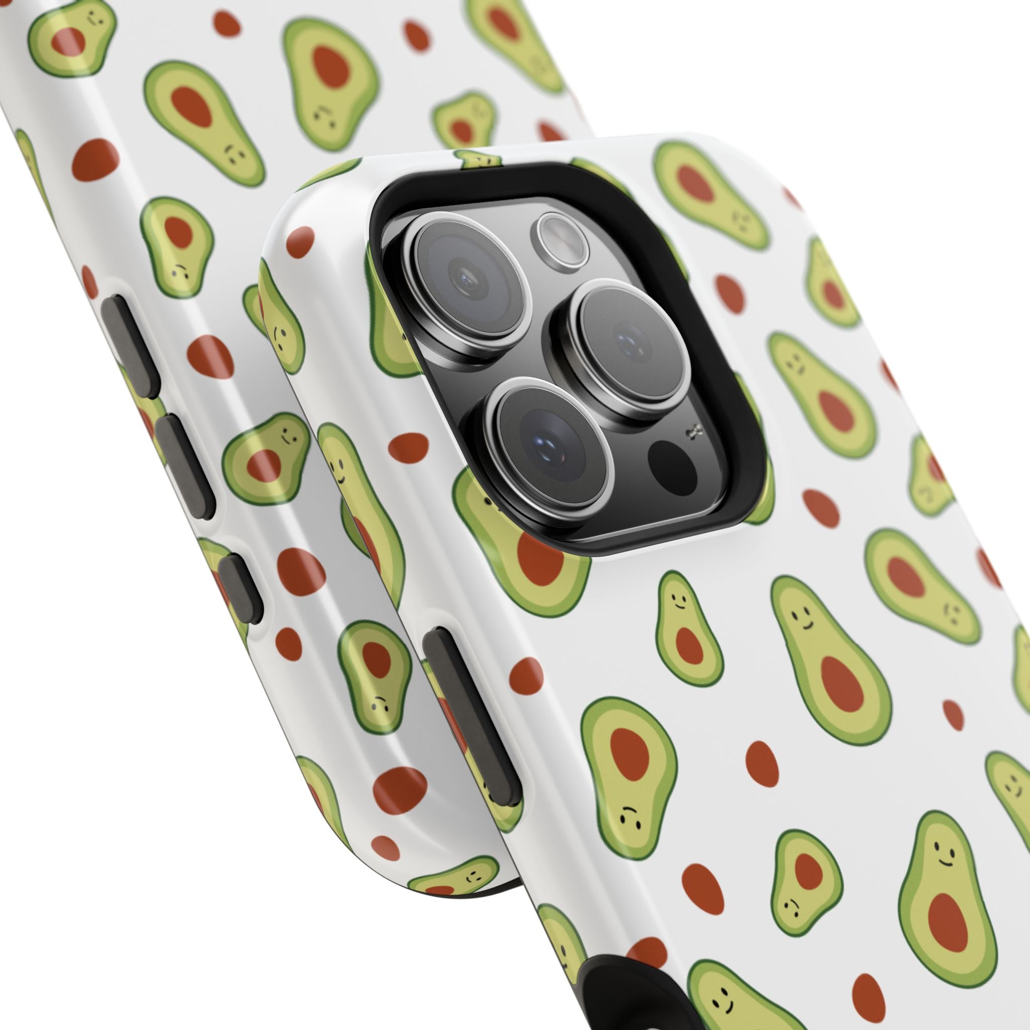 Avocado Pattern Impact-Resistant Phone Case — Cute Avocado Toss Design