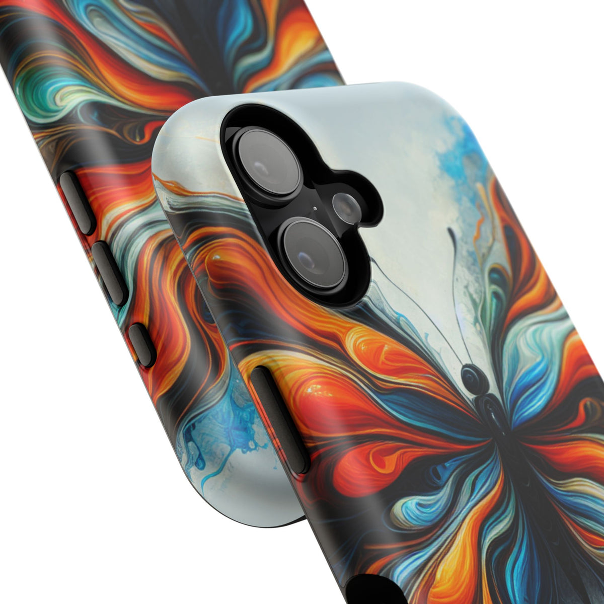 Vibrant Butterfly Impact Resistant Phone Case Unique Gift for Nature Lovers