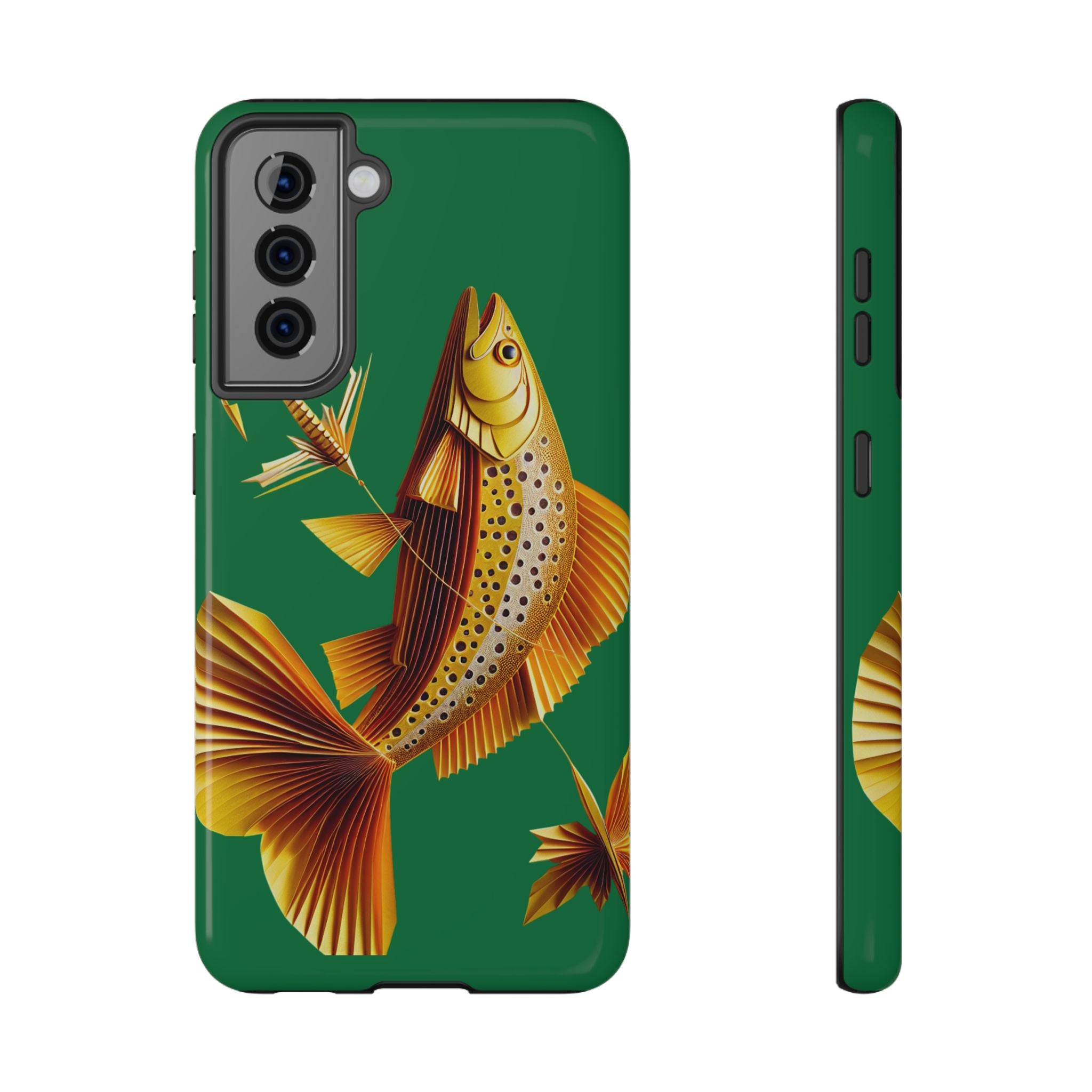 Impact Resistant Phone Case,  Lucky Charm Fish, Outdoor Enthusiast Gift