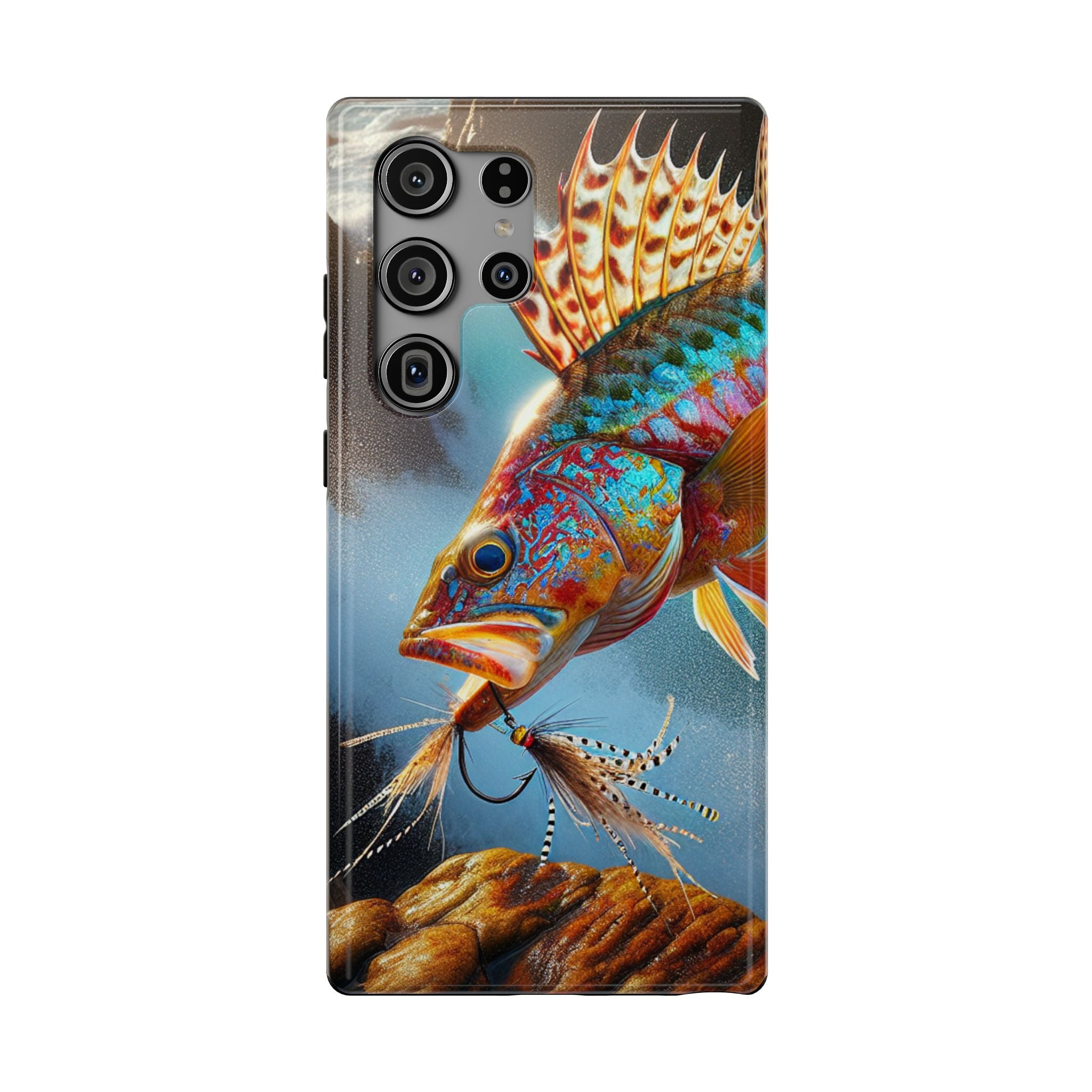 Colorful Fish Impact Resistant Phone Case, Waterproof