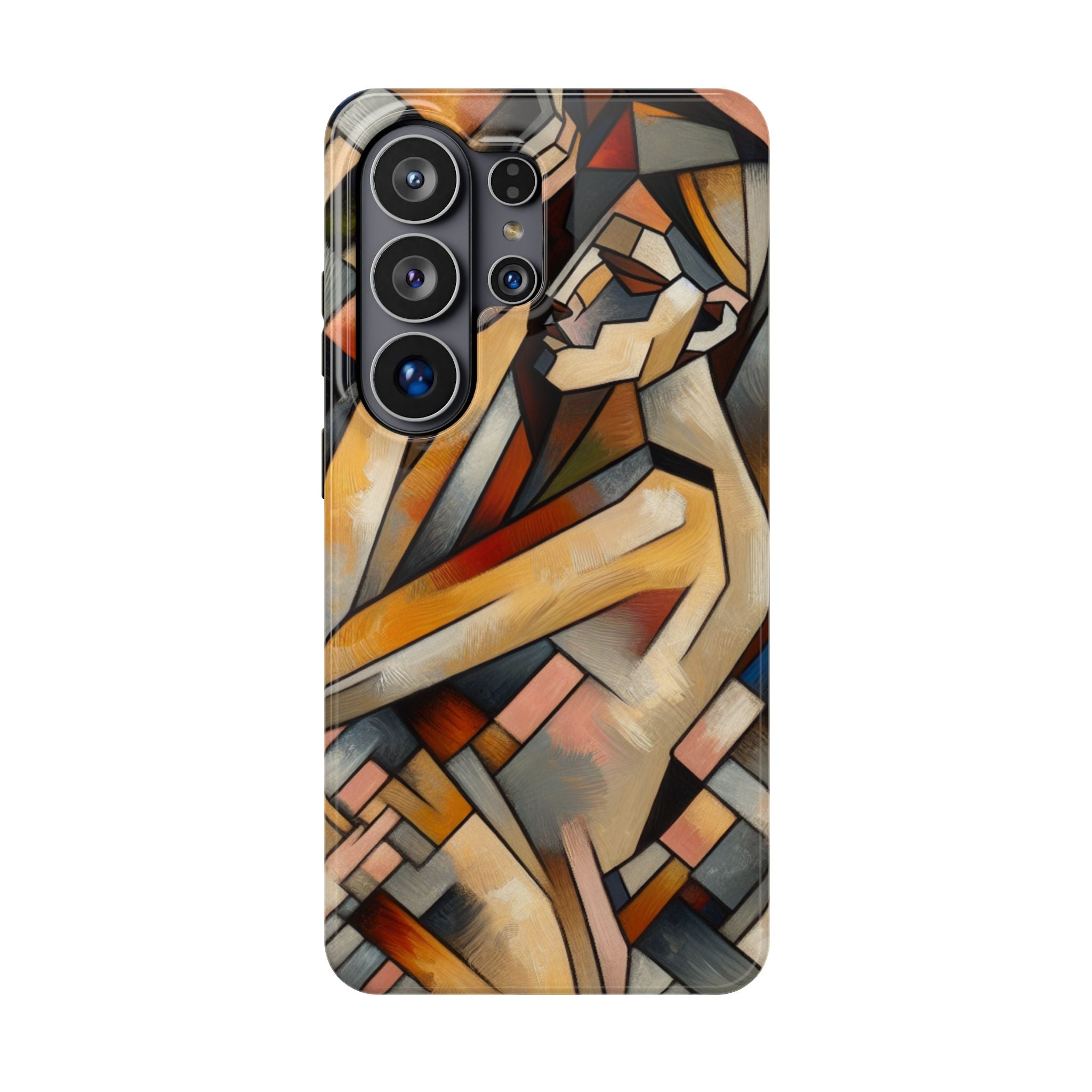 Impact Resistant Phone Case - Sleeping  Woman Abstract