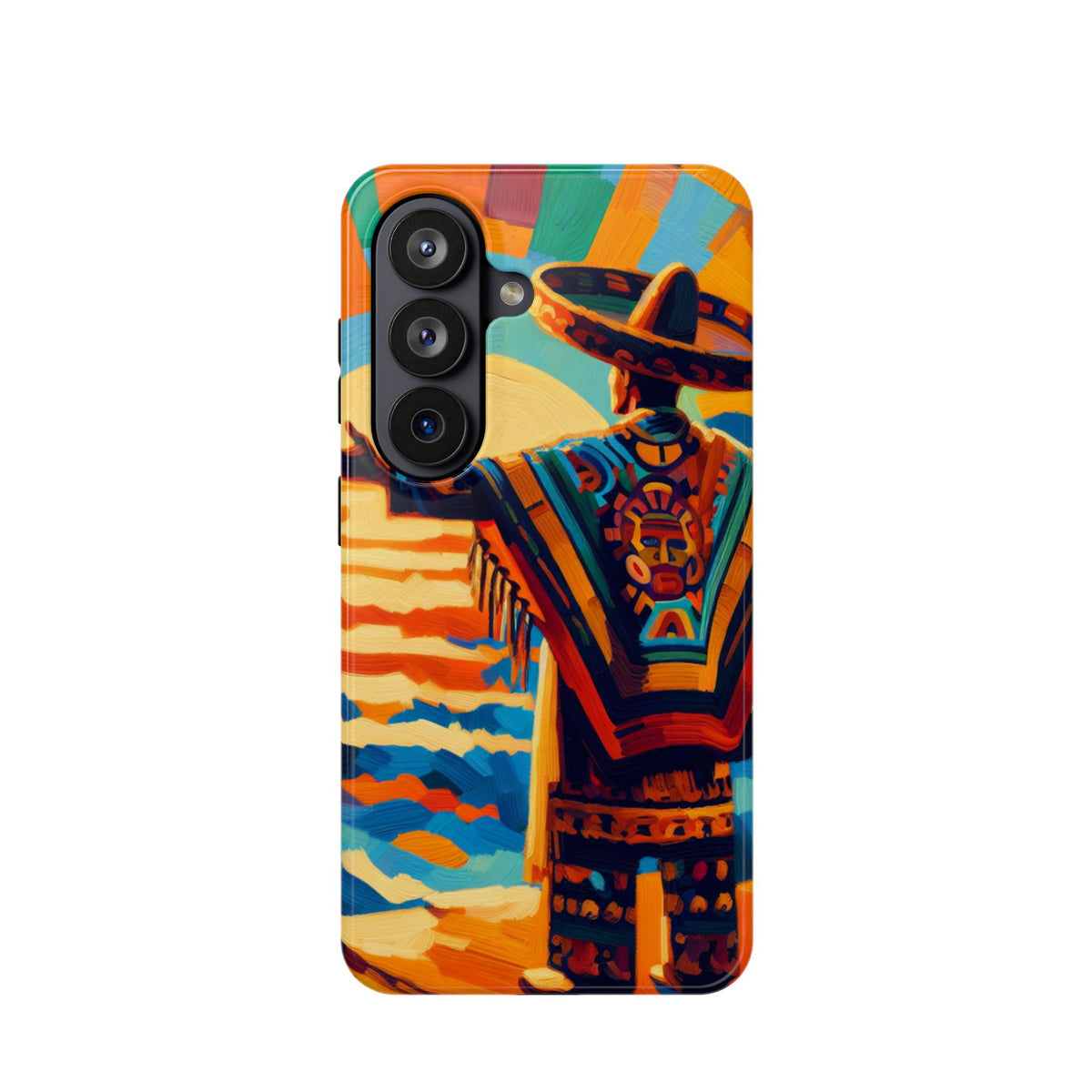 Aztec Sunset Phone Case — Impact‑Resistant Protective Cover