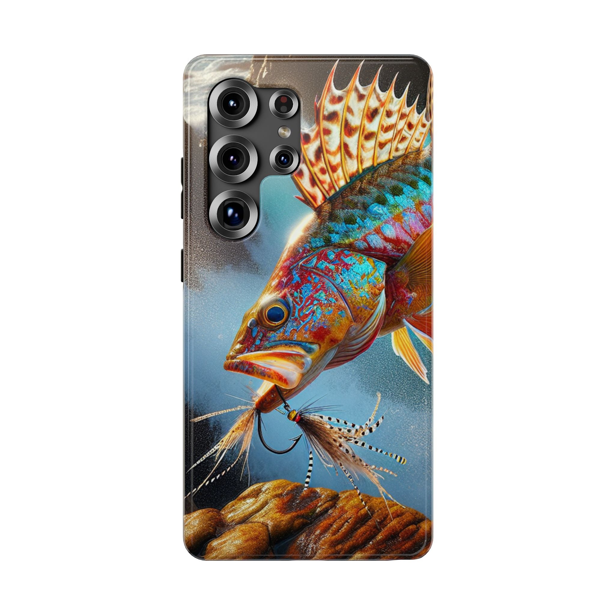 Colorful Fish Impact Resistant Phone Case, Waterproof