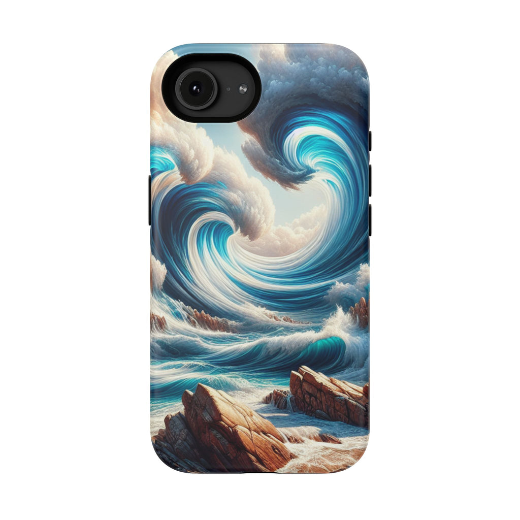 Ocean Heart Wave Phone Case — Impact-Resistant Art Protective Cover