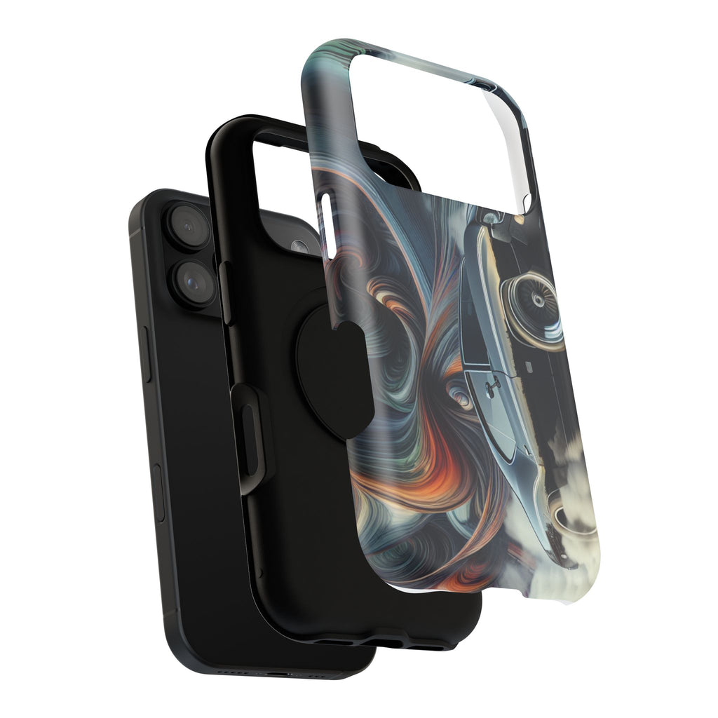 Vintage Muscle Car Phone Case — Retro Racing Art Impact-Resistant Case