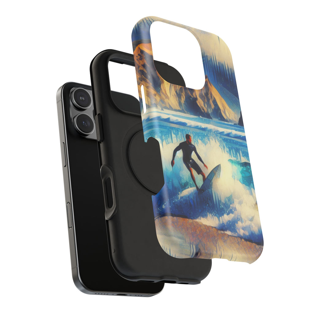 Impact Resistant  Phone Case, Ocean Waves, Summer Memories Protective Case