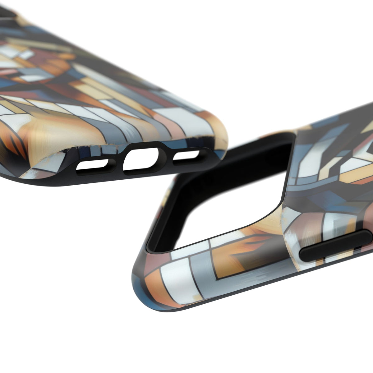 Impact-Resistant Case — Geometric Stained-Glass Woman Phone Cover