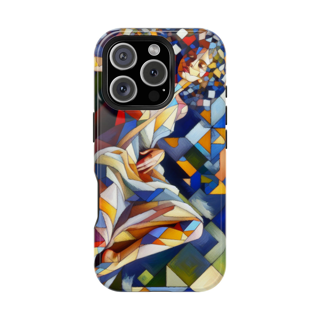 Impact Resistant Phone Case - Beautiful Woman Abstract Design