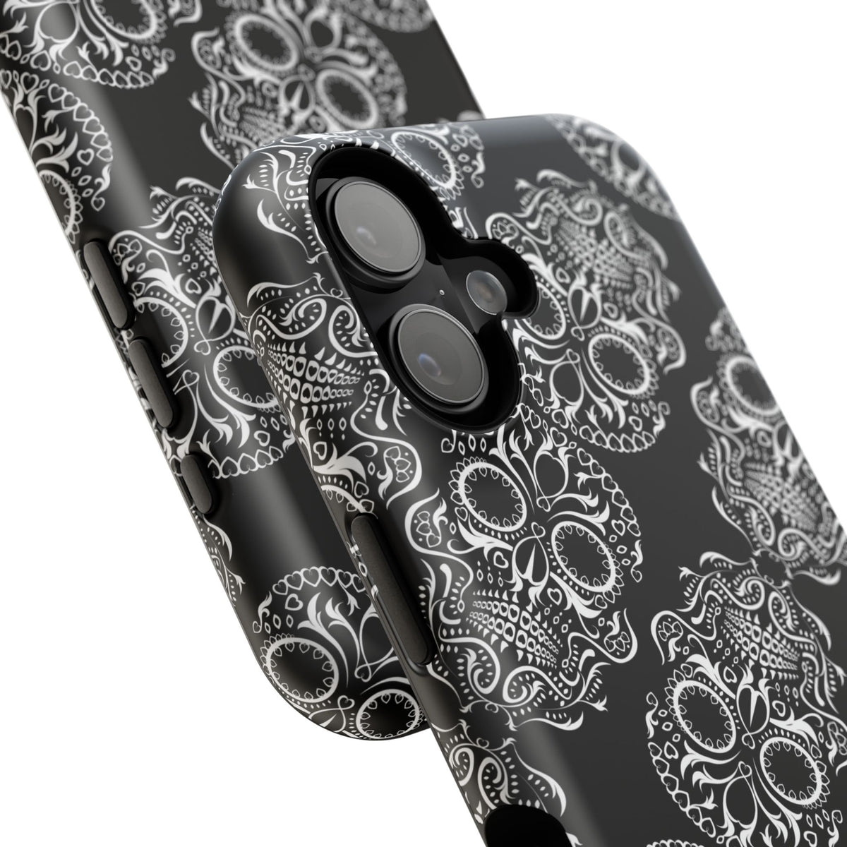 Skull Pattern Black & White Gothic Tough Cases for iPhone