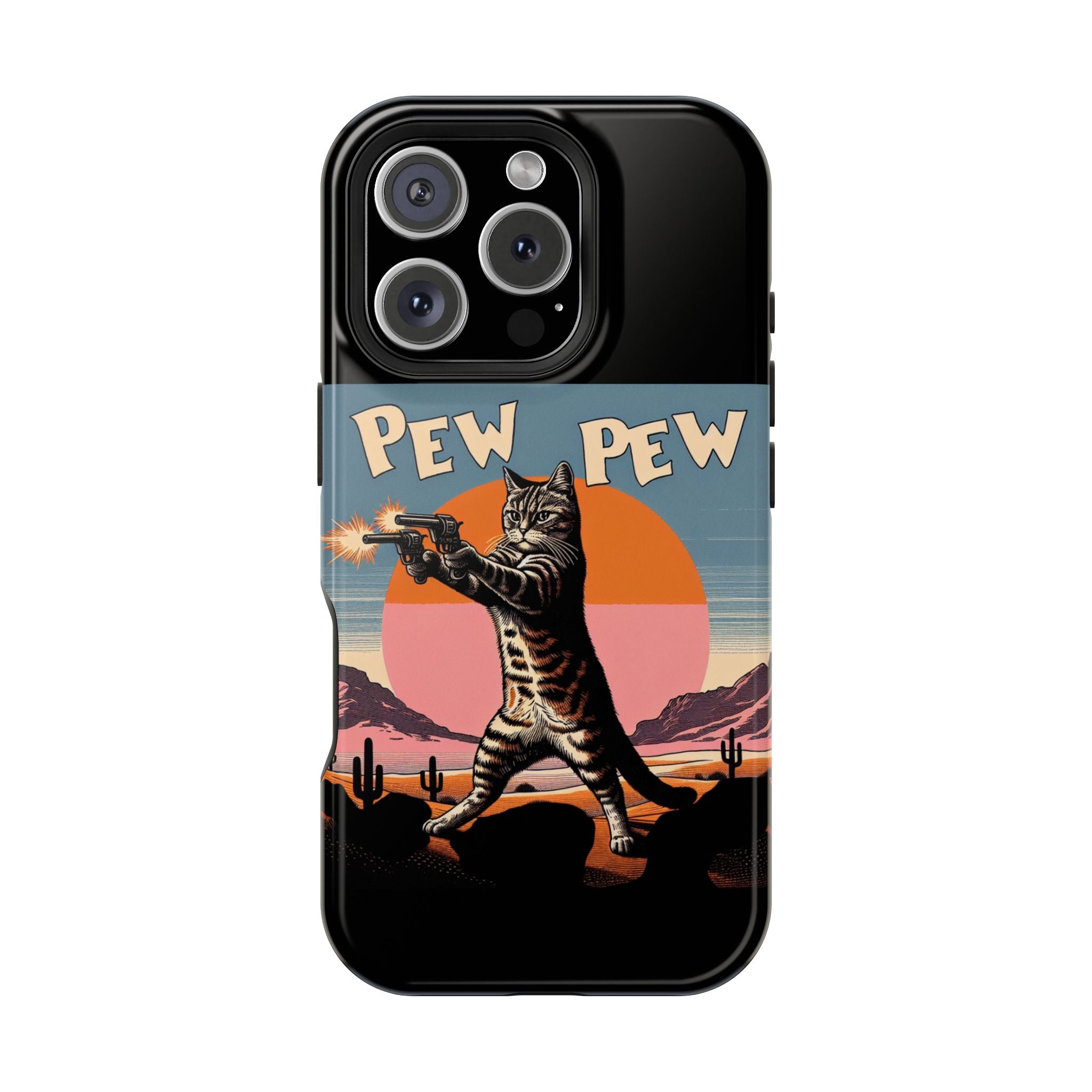 Impact Resistant Phone Case - Pew Pew Kitty
