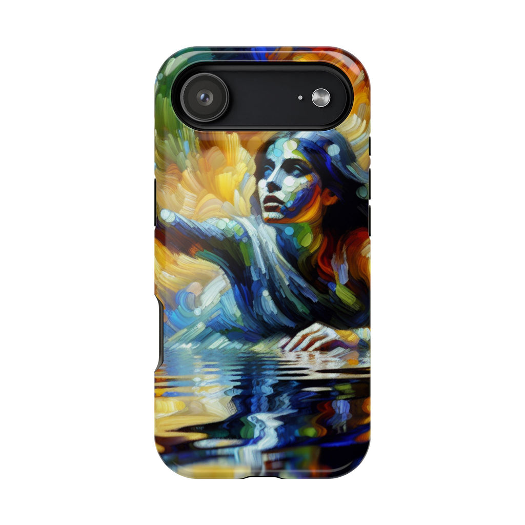 Artistic Woman Reaching — Impact-Resistant Phone Case