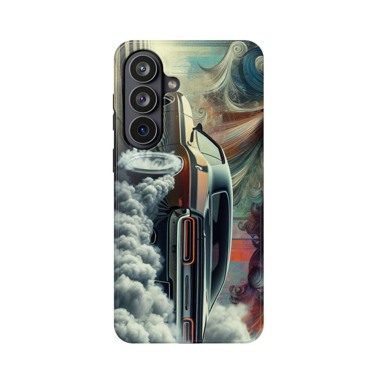 Phone Case – Vintage Muscle Car Smoke Art Impact-Resistant Case